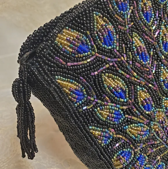 Chico's Beaded Peacock Handbag - Picture 6 of 16